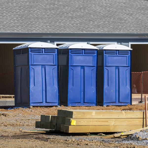 are there any restrictions on where i can place the porta potties during my rental period in Cuero